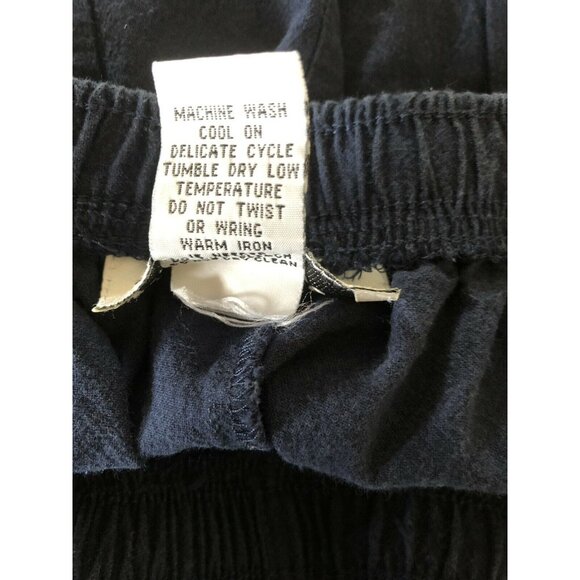 C.D. Petites Women’s Size Small Navy Blue Capri Pants Linen Style Lightweight - Picture 8 of 8